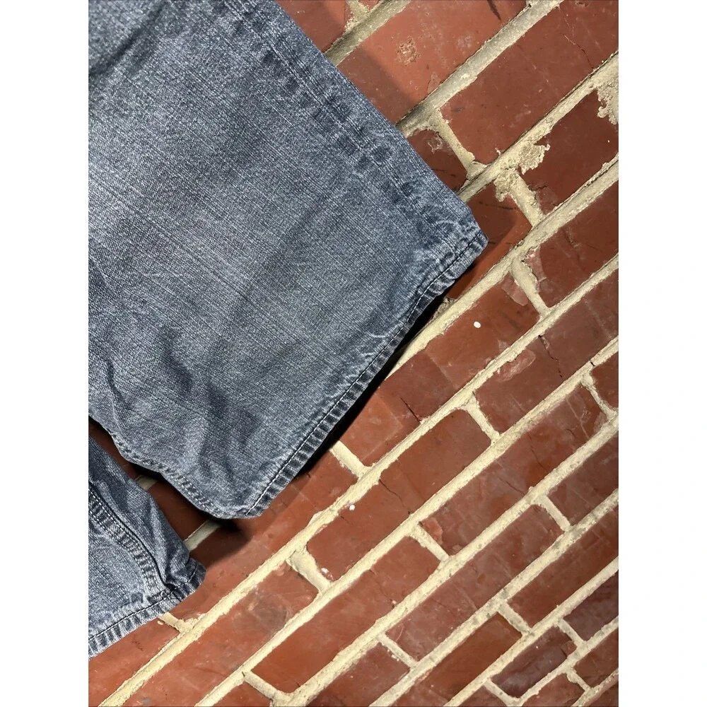 Vintage Y2K Ecko Unltd Unlimited Baggy Denim Shorts Hip Hop Embroidered Mens 34